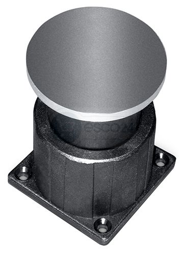 GEZE Ankerplatte (Haftgegenplatte) mit Federpuffer für Türhaftmagnet, 20 mm Federweg