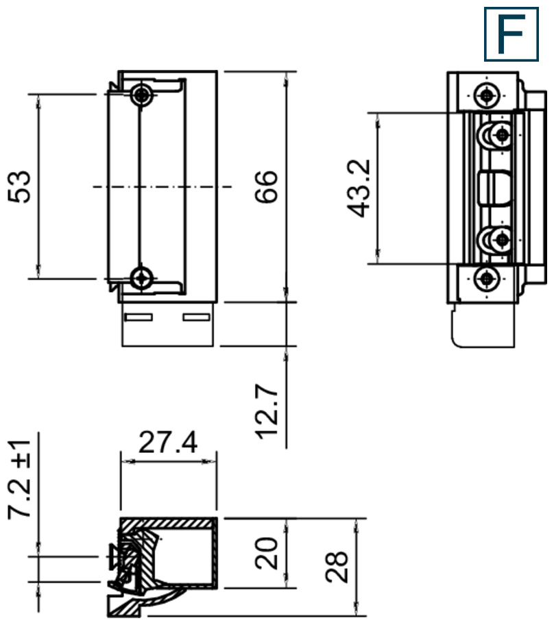 linear-rail, motor-bracket, mounting-rail, dimensioned-drawing, engineering-drawing