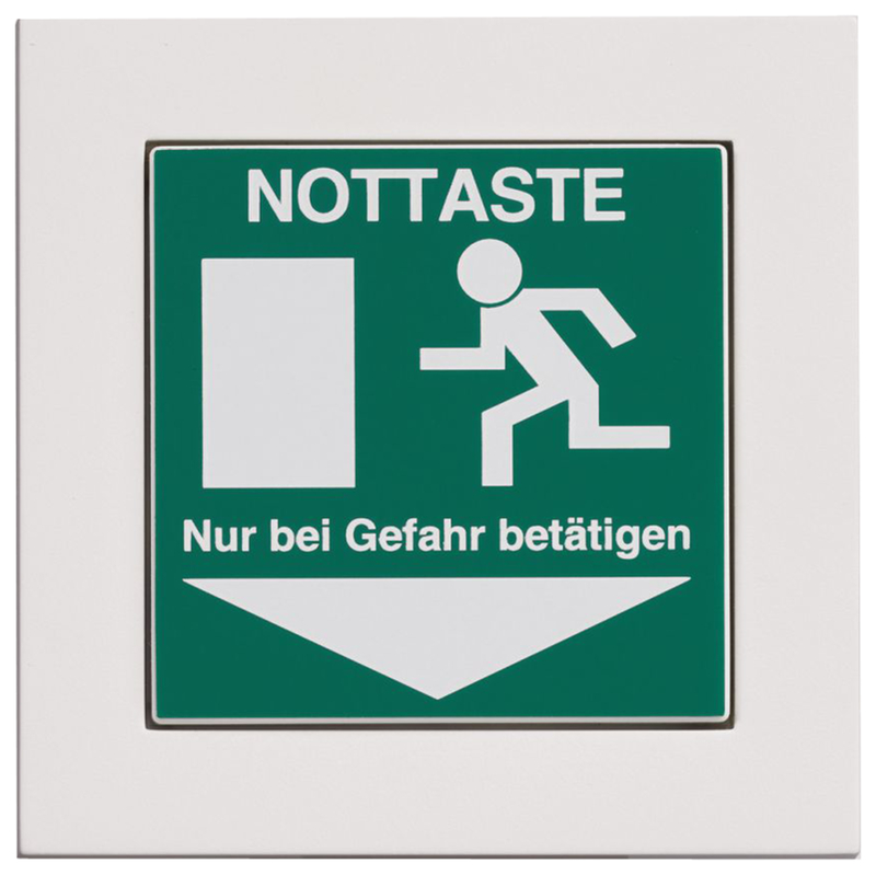Notausgang, Fluchtweg, Schild, Symbol, Größenangabe
