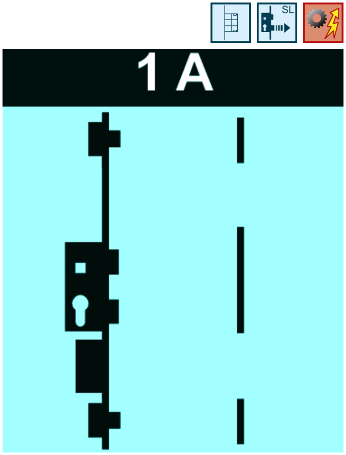 elektrischer Schalter, Schloss, Türverschluss, Schlüsselloch, Serie 1A