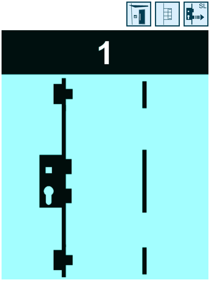 MFV-Set systeQ-M-SL-1 Komfort Fkt.E GFF 1flg. einw.