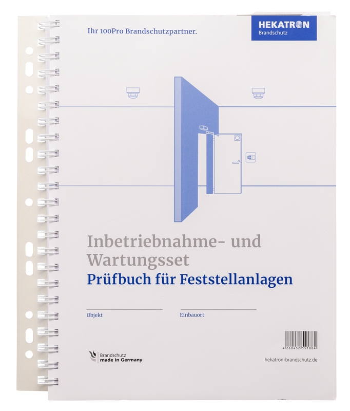 Schraubenbuch, Wartungsset, Feststellanlagen, Prüfbuch, Brandschutz