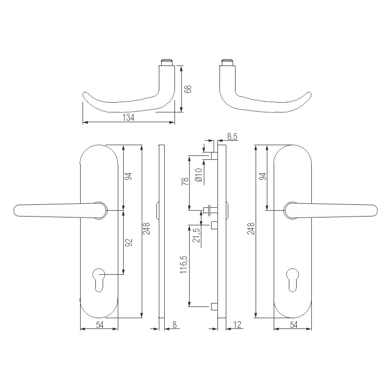CAD-Diagramm, Diagramm, Griff, CAD-Diagramm, Diagramm, Griff,
