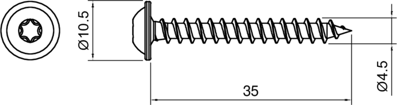 Schraube, Schraubendreherkopf, Holzschraube, Gewindemuffe, Flachkopfschraube