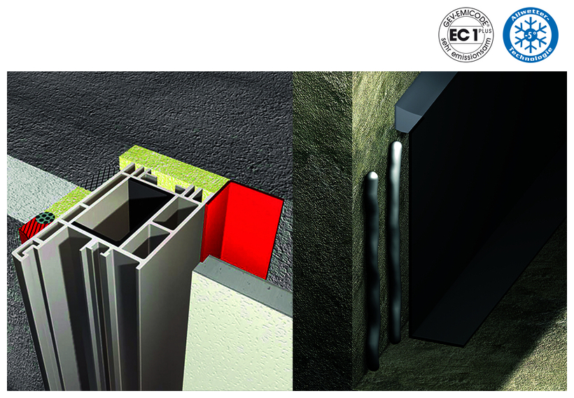 aluminium profile, construction profile, red panel, wall panel, insulation edge