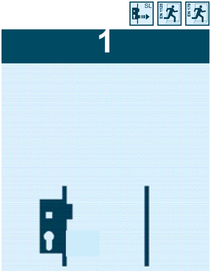 FT-Schloss-Set BKS-S-19-SL-ESC-1 1flg. Fkt.E GFF