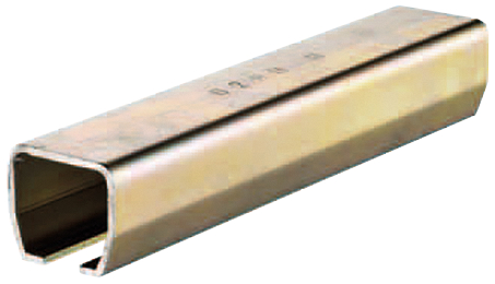 metallischer Kanal, Hohlprofil, rechteckige Rohrform, U-förmiges Profil, Bauteil aus Metall