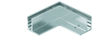 Außenecke CP-1400 f.Glas 17,52mm Aluminium, Edelstahloptik
