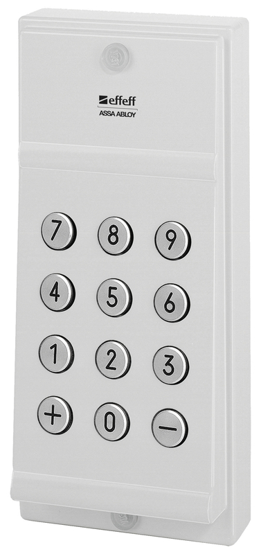 Tastatur, Wandmontage, Numerische Tastatur, Metallknöpfe, Weiß