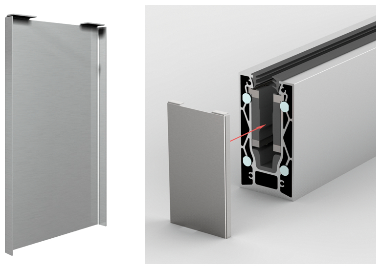 Aluminiumprofil, Zuganker, Trennwand, Paneel, Schiene