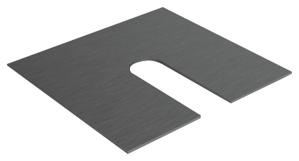 Ausgleichblech f. CP-1404 Stärke 1 mm, Edelstahl