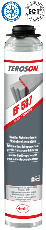 Spray, Pistolenkartusche, EF 537, Montageschaum, Gleisschutz