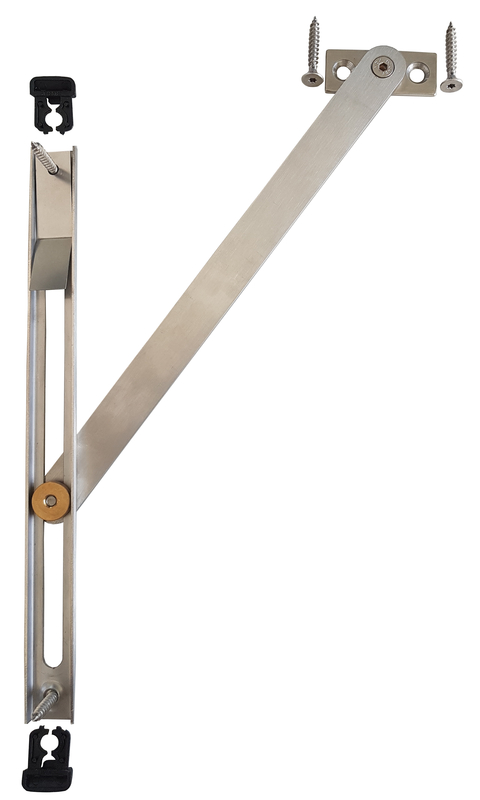 Schienenhalter, Metallarm, Wandschiene, Scharnierarm, Montagezubehör