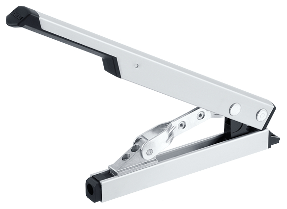 Fensteröffner, Hebelmechanismus, Metall, Silberweiß, Scherenmechanik