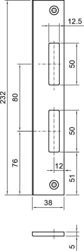 Tür-Apartment, Türblatt, Schlitzloch, Schlosskasten, Türmaß
