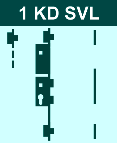 FT-Set systeQ-M-SL-KIGA-ESC-1 KD + SVL 1 flg. Fkt.E DH=1050/1570