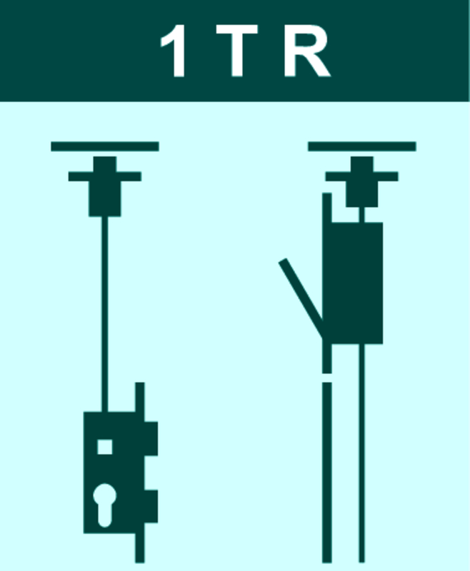 FR-Schloss-Set systeQ-S-1TR 2flg. m.Falztreibriegel einw.