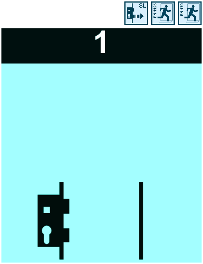 Tür, Schloss, Beschläge, blau, Panel