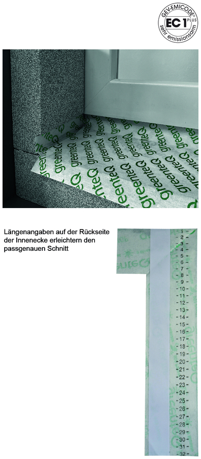 Schaumstoff, Isolierung, Intarsie/Paneel, grüne Schutzfolie, Kantenabdeckung