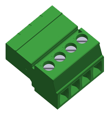 Klemmklemme, Terminalblock, Euroblock, BLK-4, Riemenanschluss