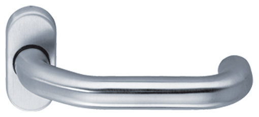 Türgriff, Hebelgriff, Edelstahl, poliert, gebogener Griff