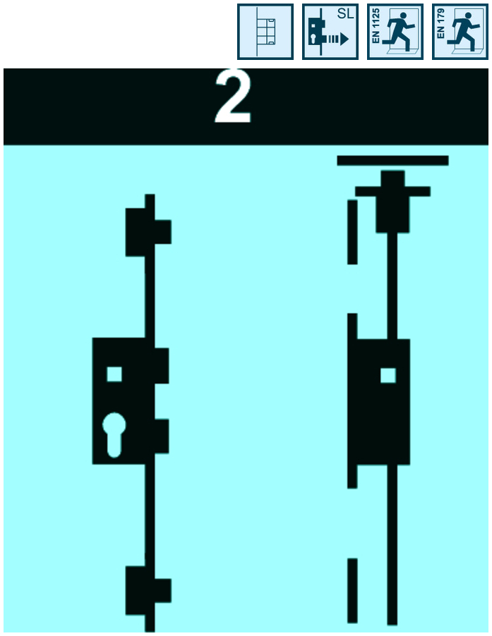 FT-MFV-Set systeQ-M-SL-ESC-2 Fkt.E GFF 2flg.