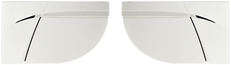 sunglasses, semi rimless, white, folding, cat-eye