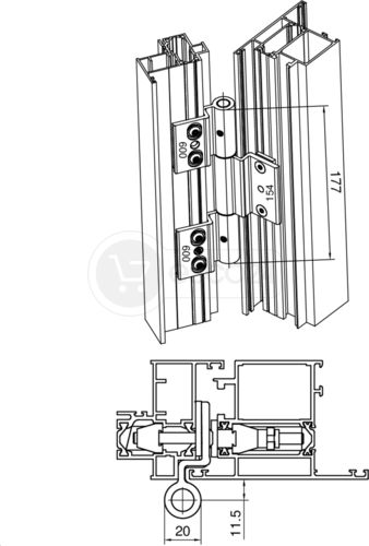 Dr.Hahn Rollenband NG Reparatur Tür auswärts, EV1 (WS 65)