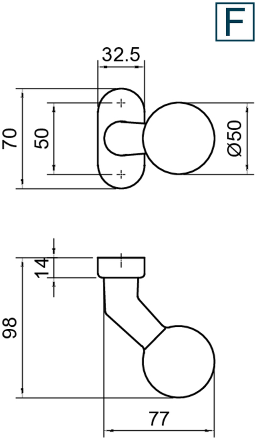 door knob, Knaufknauf, runder Knauf, Wandmontage, weiße Oberfläche