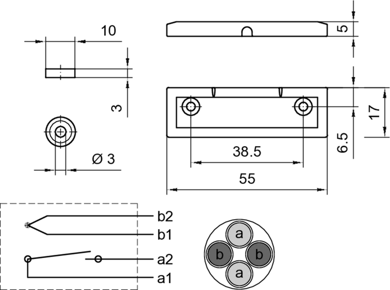 dimensions, drawer-slide, screw-pocket, cylinder-contacts, cable-punnel