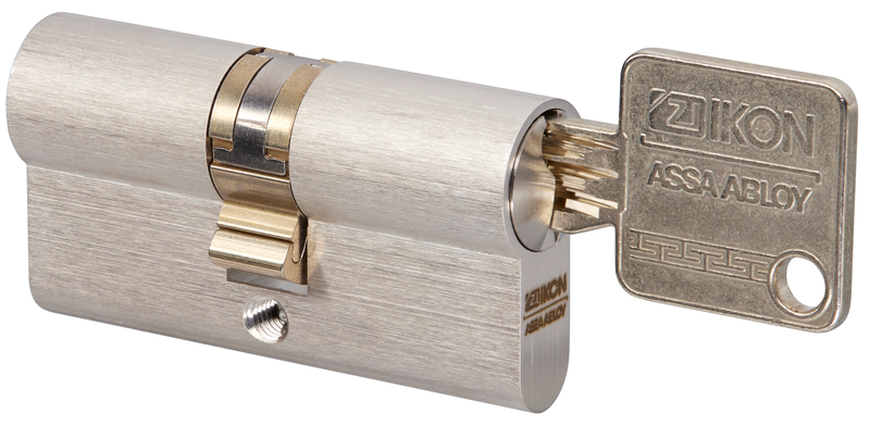 Schloss, Zylinderschloss, Edelstahl, Schlüssel, Metall