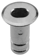 Metallabstandshalter, Edelstahl, Hohlzylinder, Ringeunterlegscheibe, bearbeitetes Bauteil