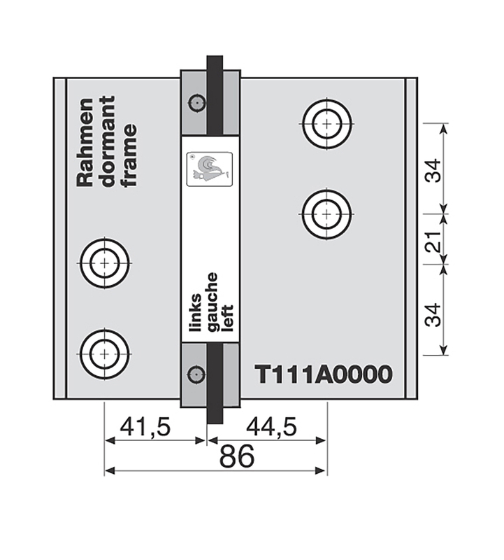 Rahmen, Schiene, Kabelkanal, Montageplatte, T111A0000