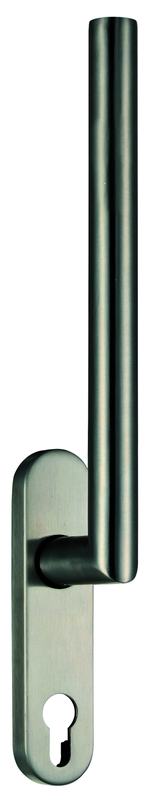 Türdr- Griff, Griffstange, Metallisch, Gebürstet Metall, Schlitzschlüssellochang