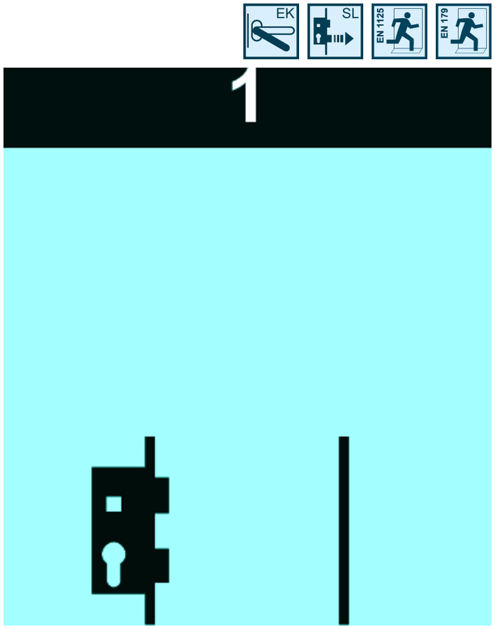 FT-Schlosssysteme Dormakaba SVP 6000-R 1 flg. Fkt. C, einwärts