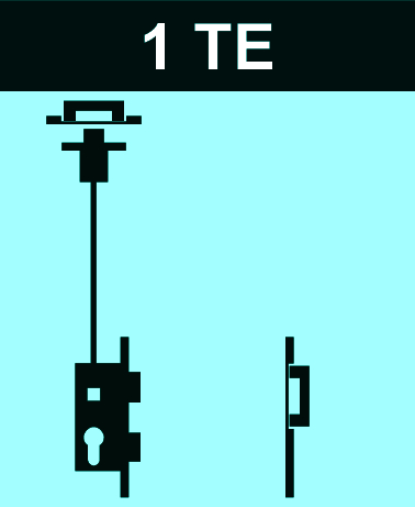 Steckdose, Türklingel, Kabel, Elektronik, 1 TE