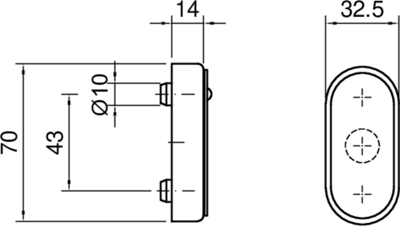 mechanische_bauteil, montage_haltee, schraubenbohrungen, ausmasse_70mm, ovaler_sensoren_abdeckung