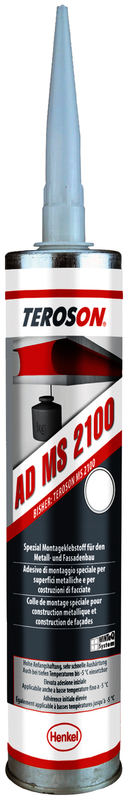 TEROSON AD MS 2100 Montagekleber Kartusche à 310 ml, grau Zinn, Kann, Zinn, Kann, Spraydose,