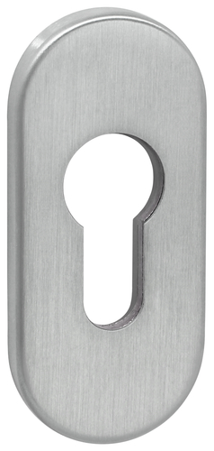 esco BASIC Schiebe-Schlüsselrosette 0468 h=6mm, oval, PZ, Edelstahl