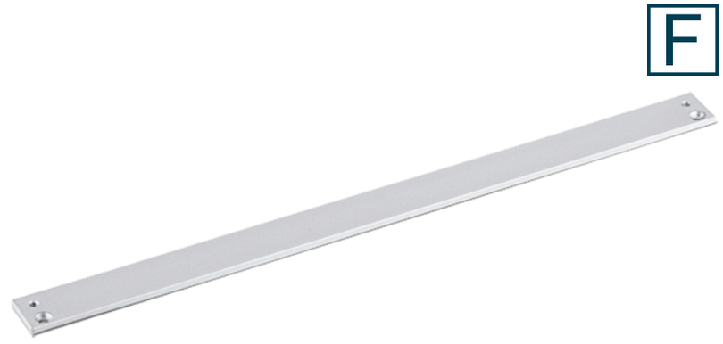 Metallstab, Plattenbar, flache Streifen, quaderförmig, Beschlag