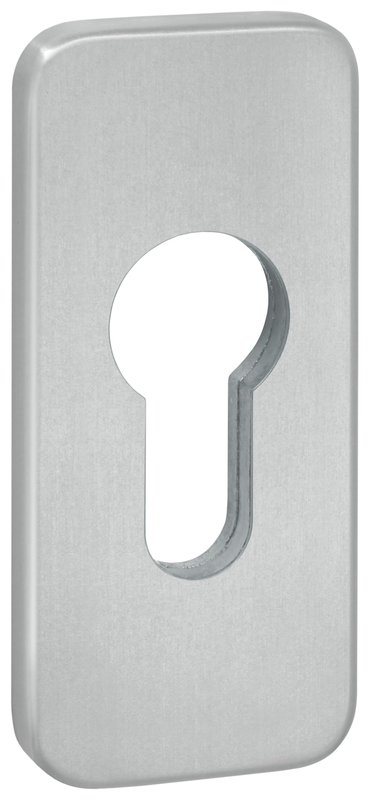 Schlitzrohr, Rohreinsatz, Türschloss-Abdeckung, Weißblech, Metall-Finish