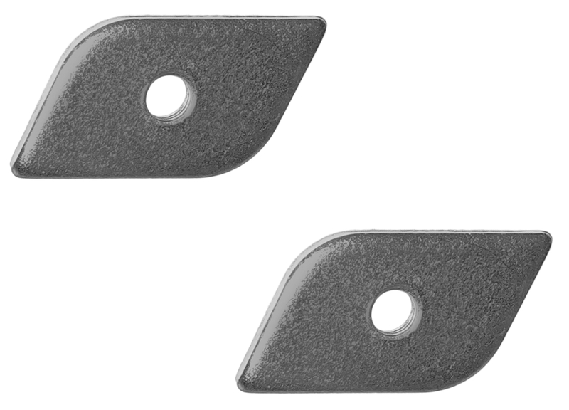 metall, platte, loch, schräg, zwei-teilig