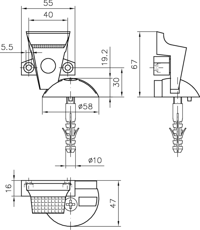 Rollenscheibe, Drehkugel, Rollenrad, Industrieller Räder, Technische Zeichnung
