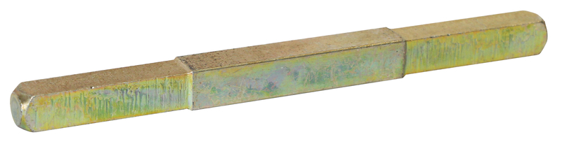 Metallstange, verrostetes Metall, galvanisiert, Vierschnittene Stange, Werkzeugstange