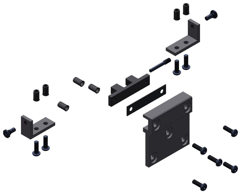 Befestigungsgarnitur KM40II vRM einw. EV1 Silberfarben / A2
