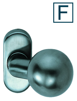 Türknopf, Klinke, Rundknopf, Metall, Türbeschlag