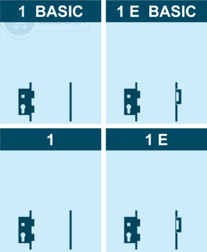 Adapterset 1flg. systeQ-S(-ESC)-IQ-1/1E