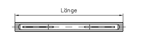 HOPPE Drückerstift VK=8, l=135mm