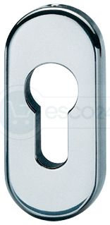 FSB Schlüsselrosette 17 1757 00010 h=7mm, oval, PZ, Alu ähnl. RAL9016