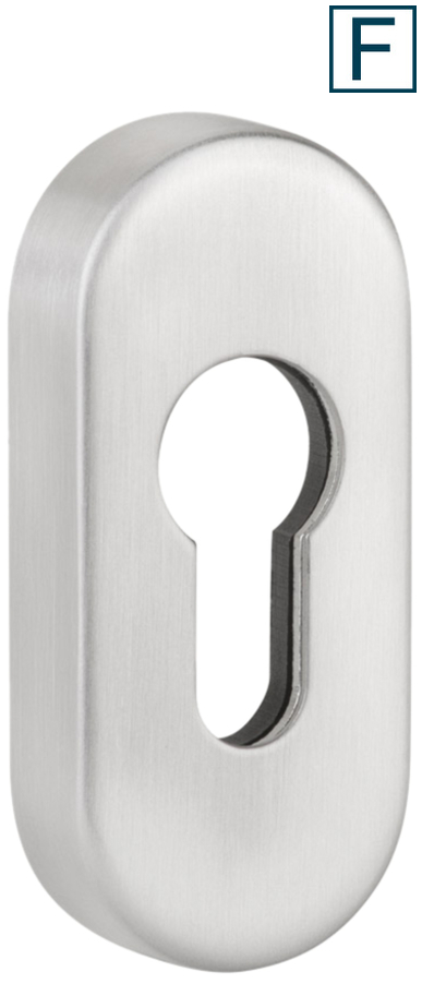 rosette, escutcheon, keyhole, stainless steel, door hardware